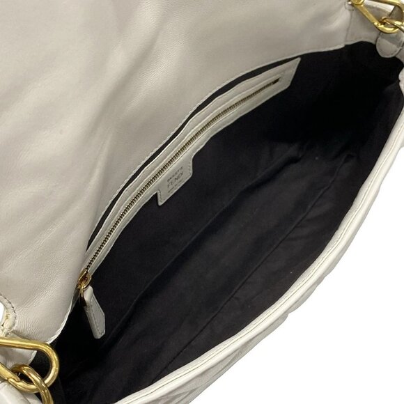 Auth FENDI Mama Bucke White Leather - Handbag - Picture 15 of 16